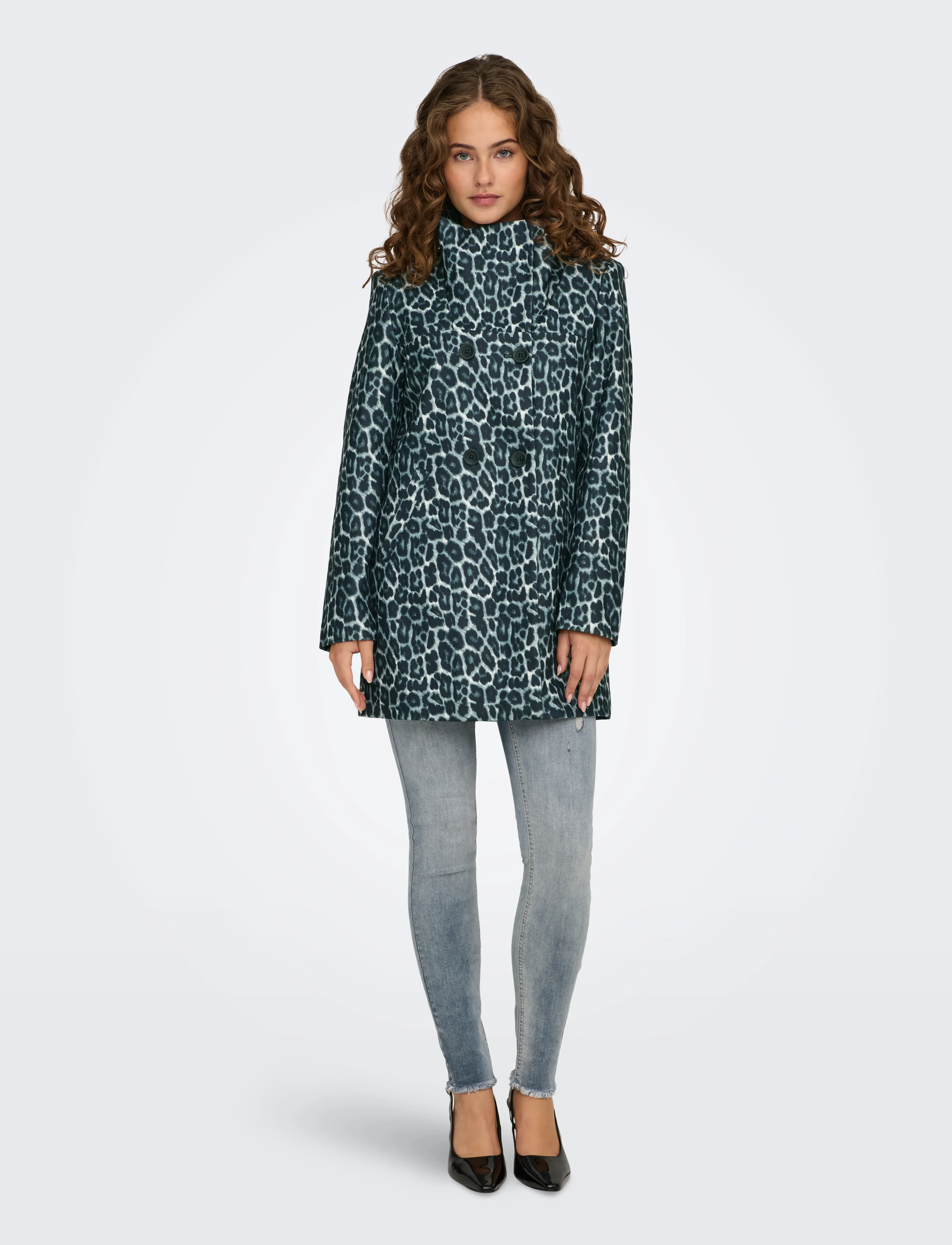 ONLY - ONLSOPHIA NANCY LEO COAT CS OTW - overtøj - ultimate grey - 5