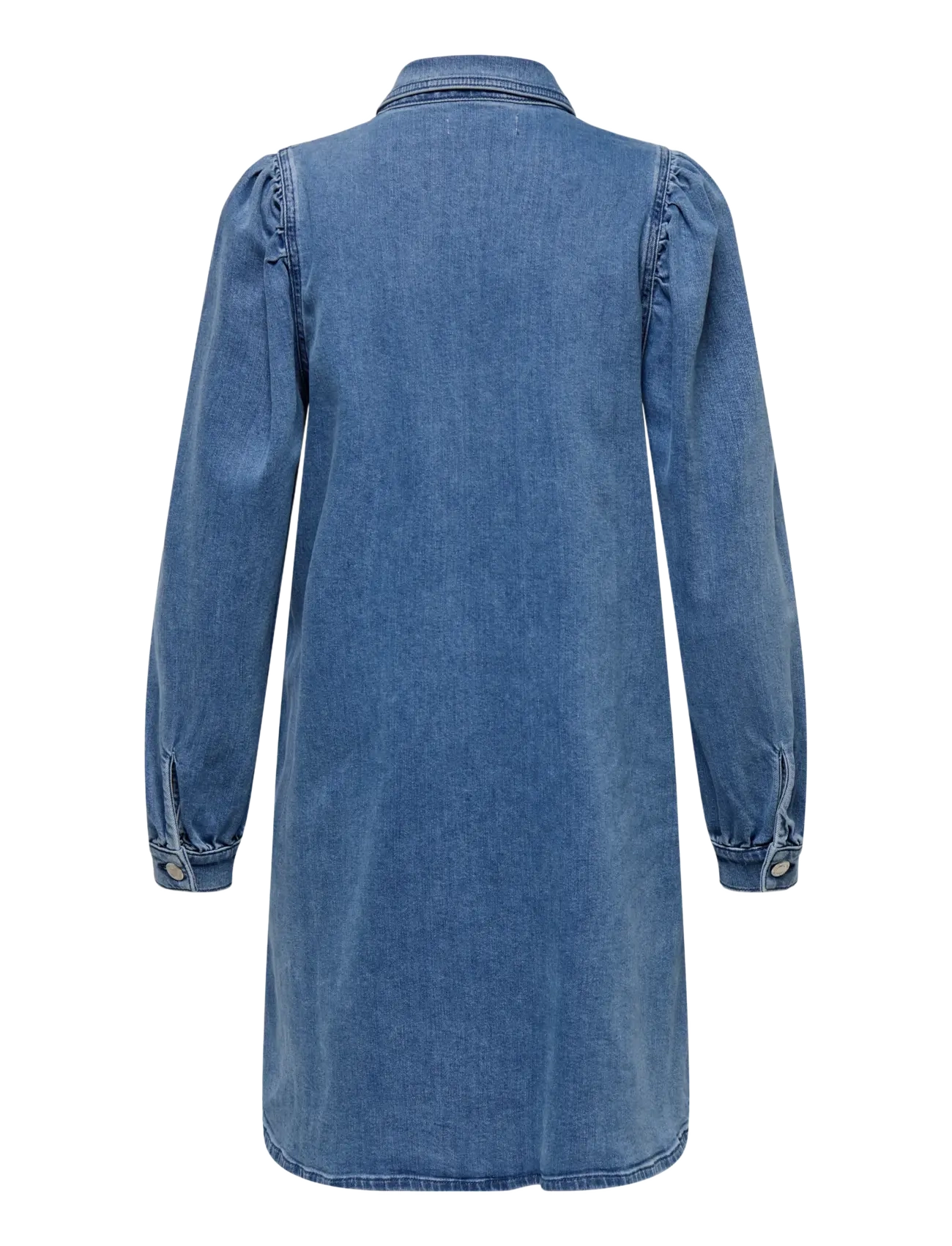 ONLY - ONLALMA L/S DRESS DNM CRO - hemdkleider - medium blue denim - 2