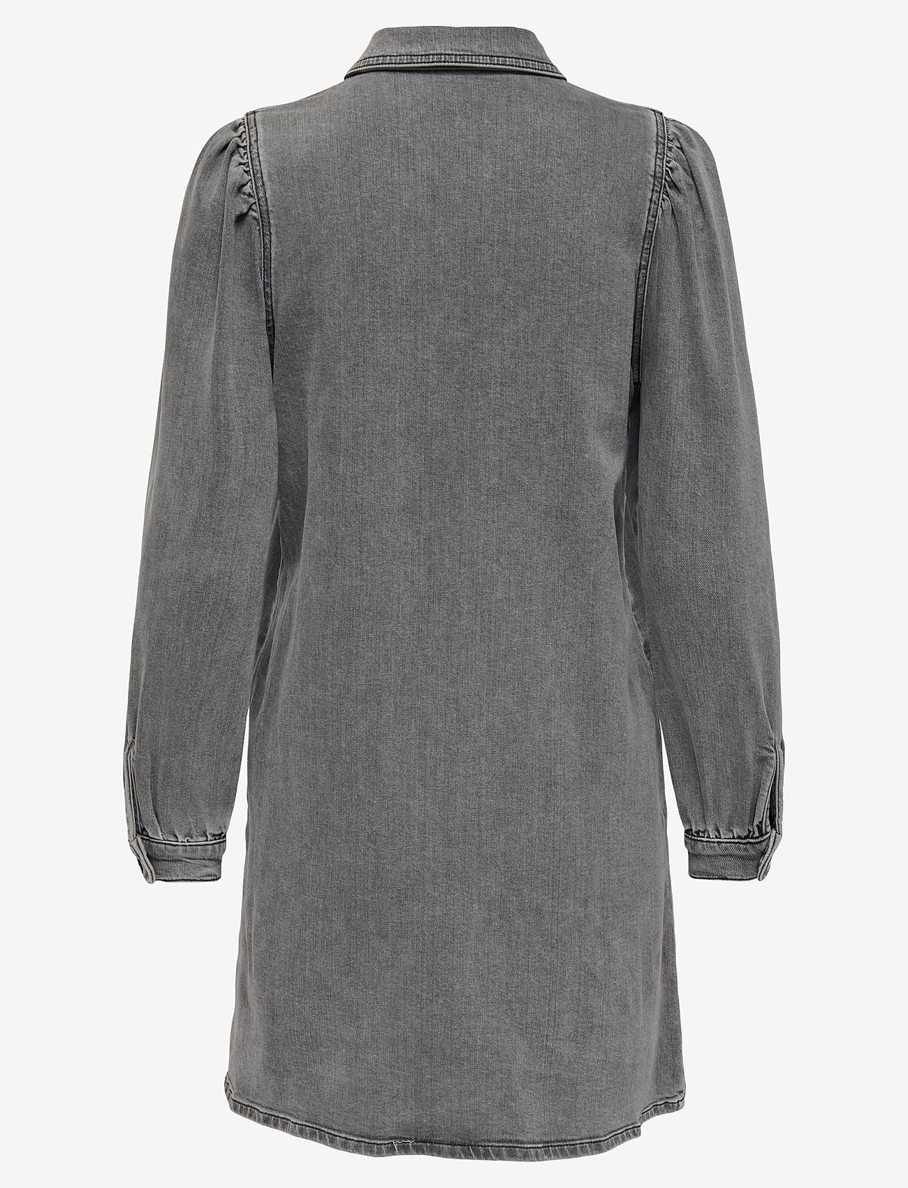 ONLY - ONLALMA L/S DRESS DNM CRO - denimkjoler - medium grey denim - 2