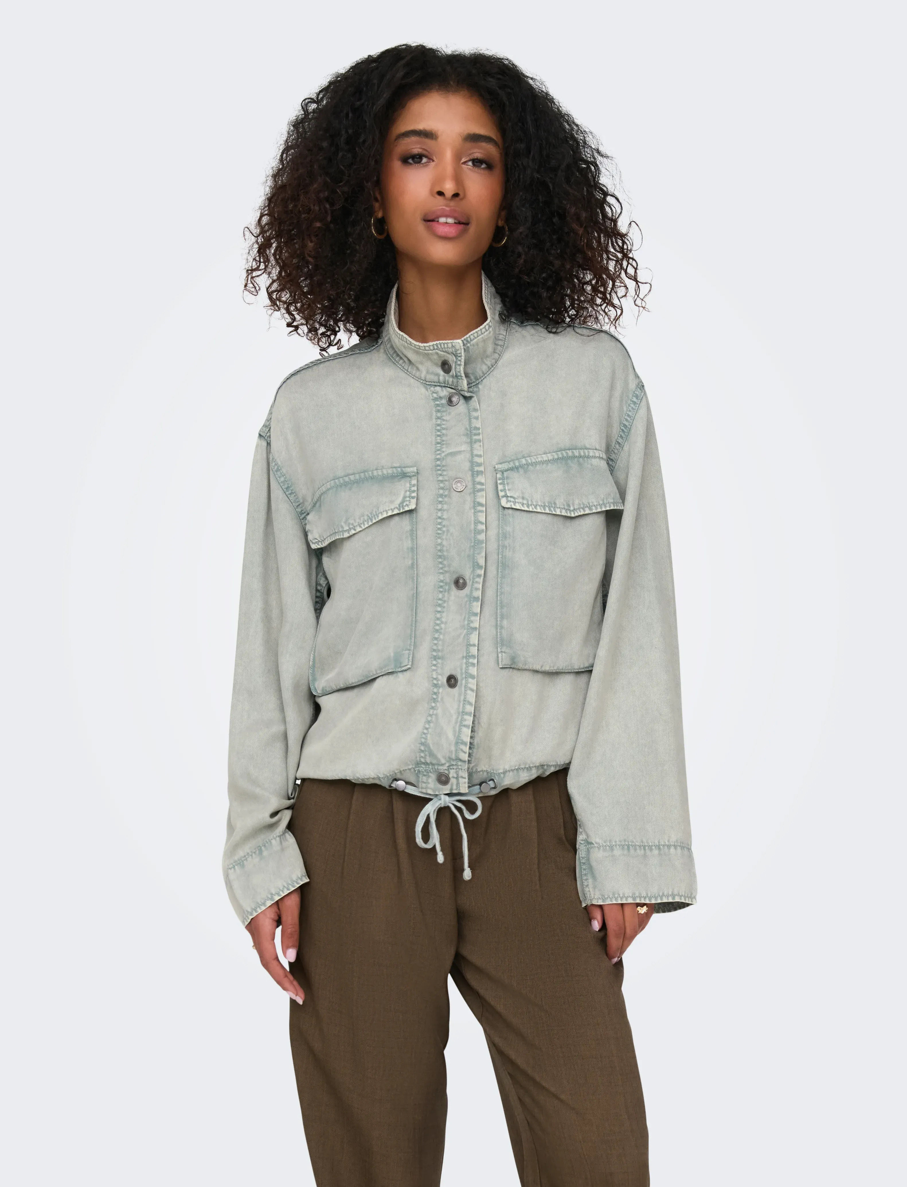 ONLY - ONLKENYA LIFE ACID SHORT JACKET CC OTW - slate - 5