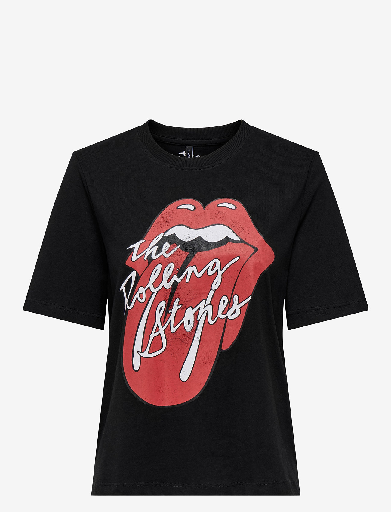 ONLY - ONLROLLING STONES LIFE S/S TOP BOX JRS - t-shirts - black - 1