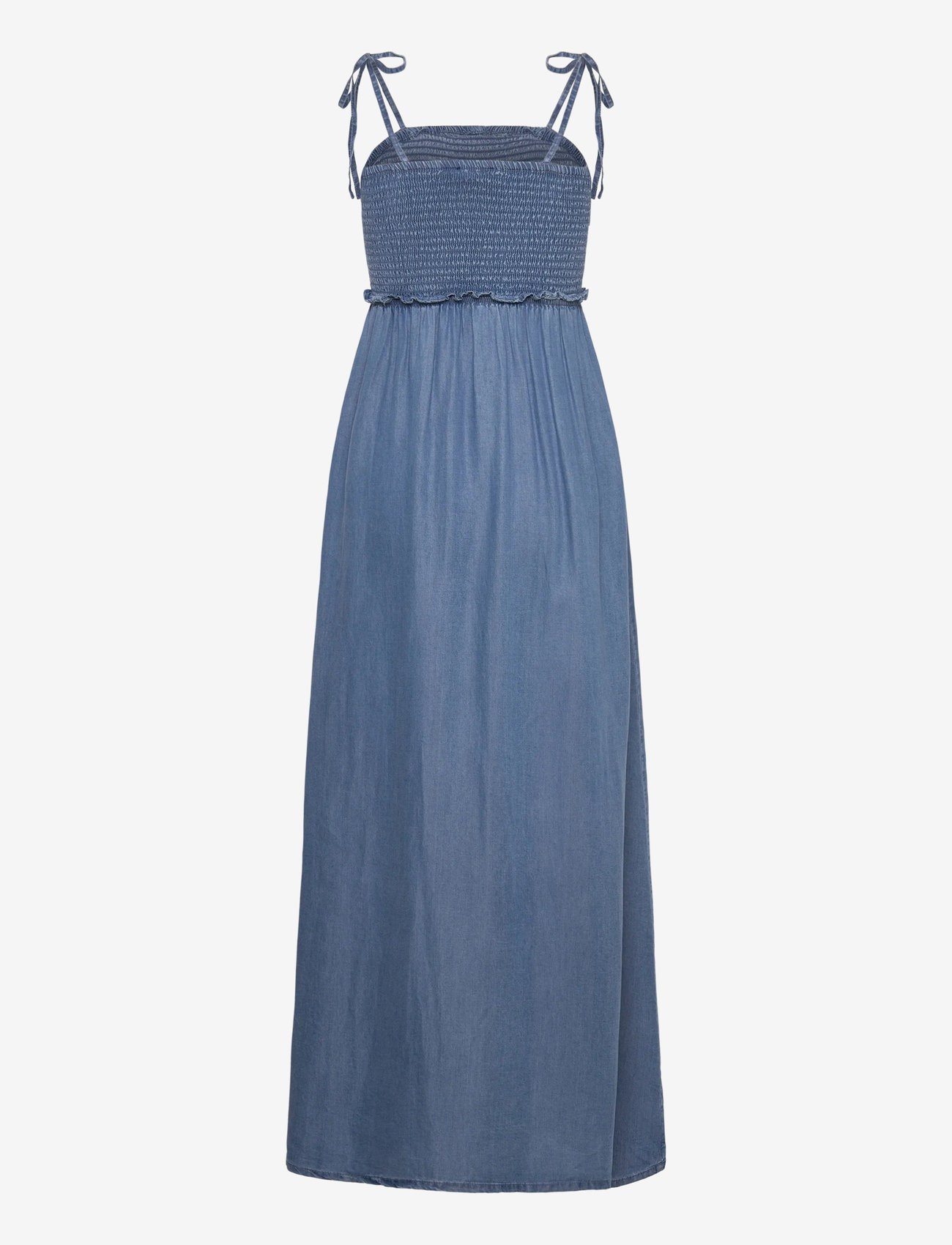 ONLY - ONLCHARIS LIFE SMOCK MAXI DRESS WVN - sommerkjoler - medium blue denim - 2