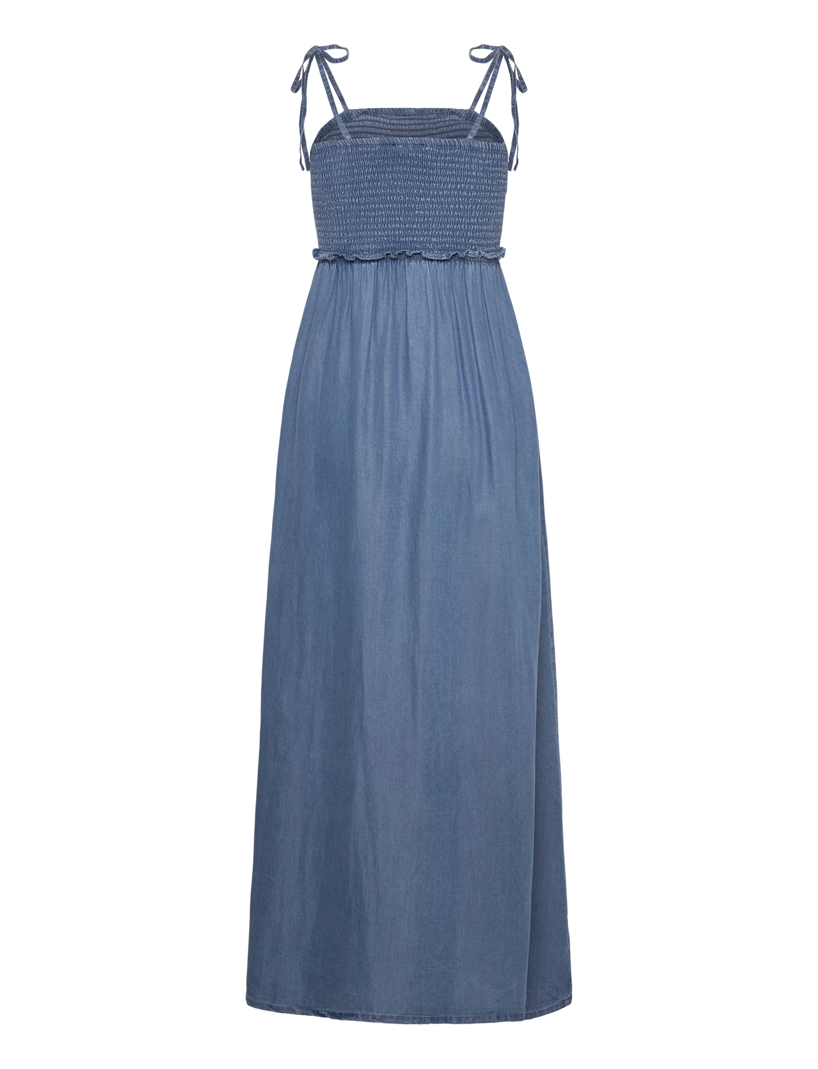 ONLY - ONLCHARIS LIFE SMOCK MAXI DRESS WVN - suvekleidid - medium blue denim - 2