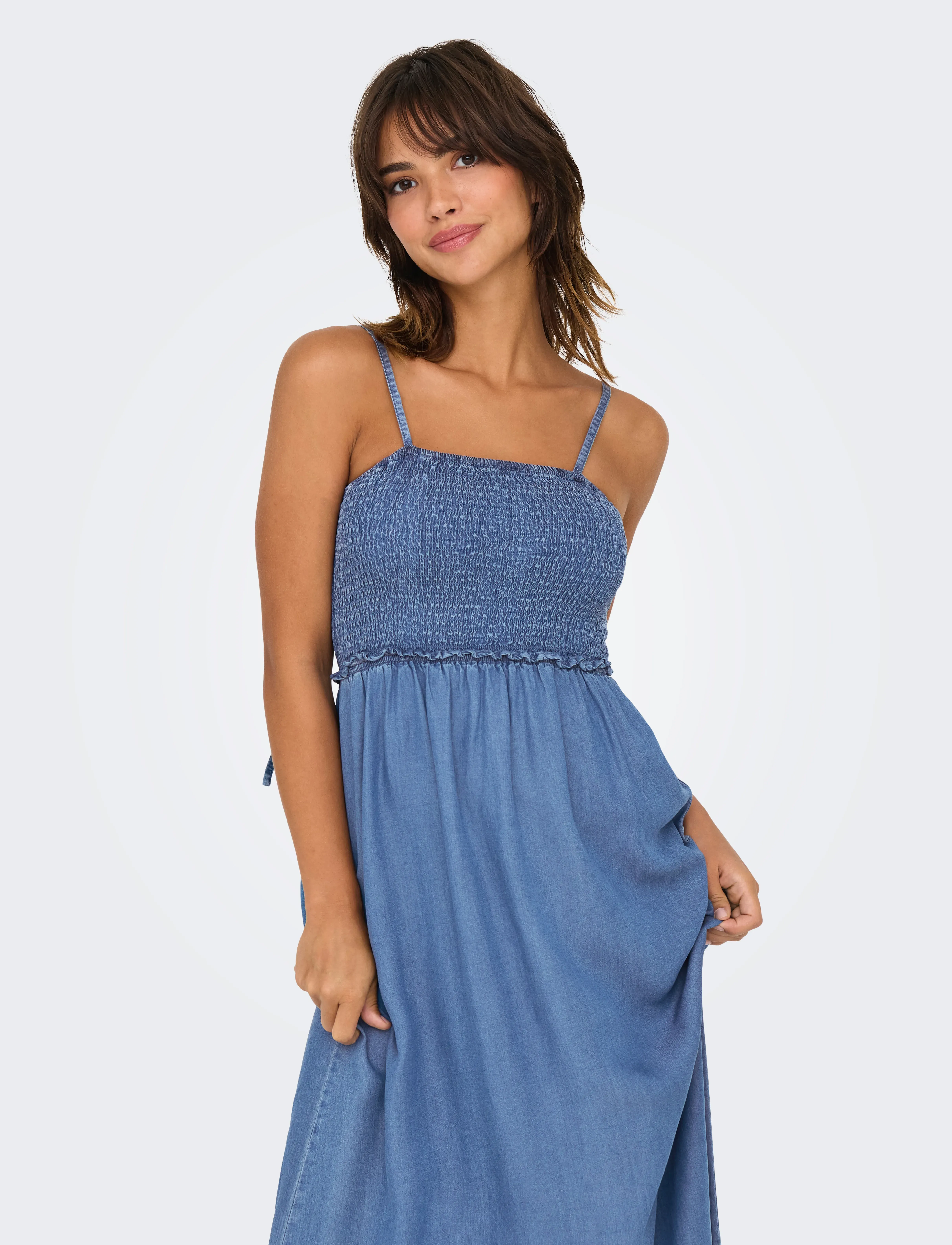 ONLY Onlcharis Life Smock Maxi Dress Wvn maxiklänningar dam – bild 5