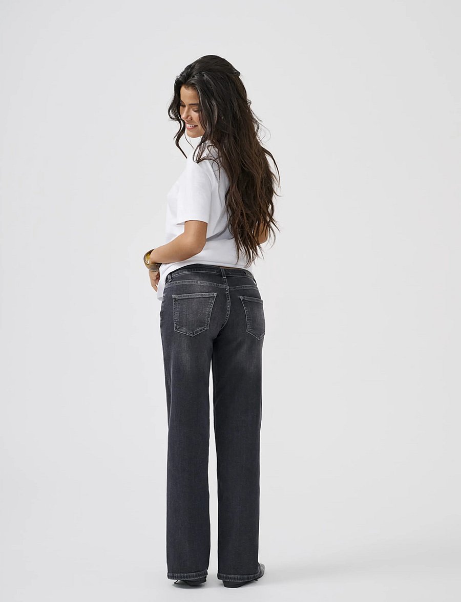 ONLY - ONLJUDY-O LW WIDE LEG DNM TAI850 NOOS - laia säärega teksad - washed black - 3