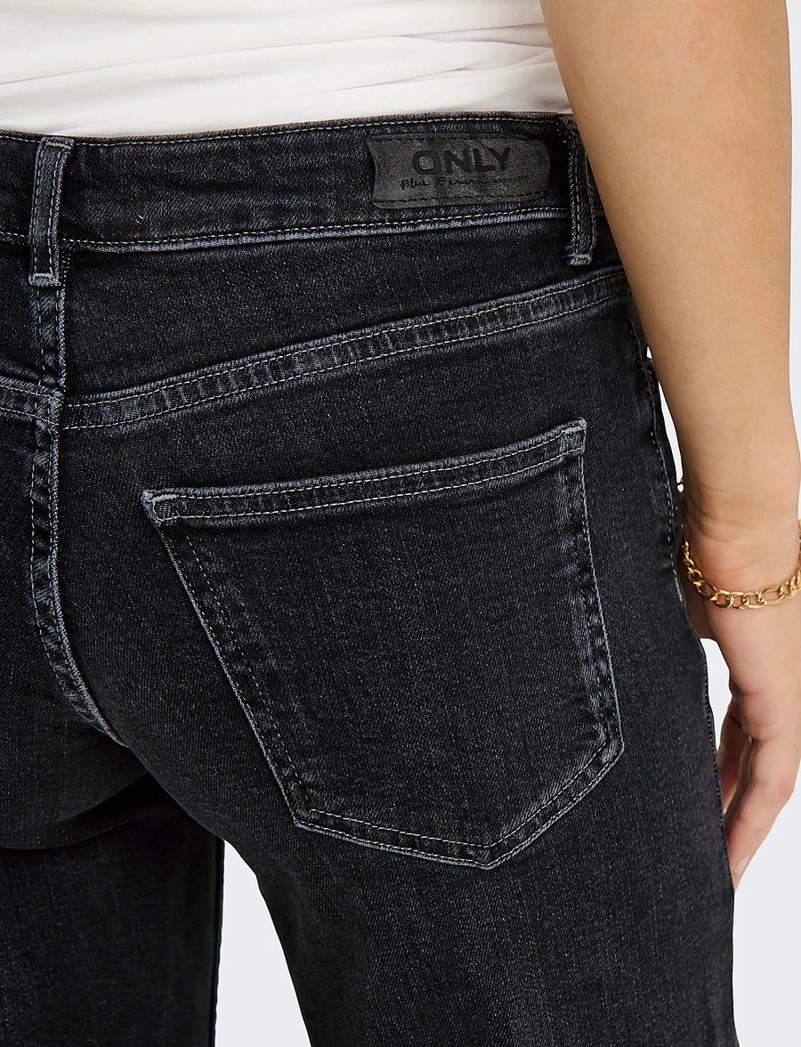 ONLY - ONLJUDY-O LW WIDE LEG DNM TAI850 NOOS - laia säärega teksad - washed black - 5