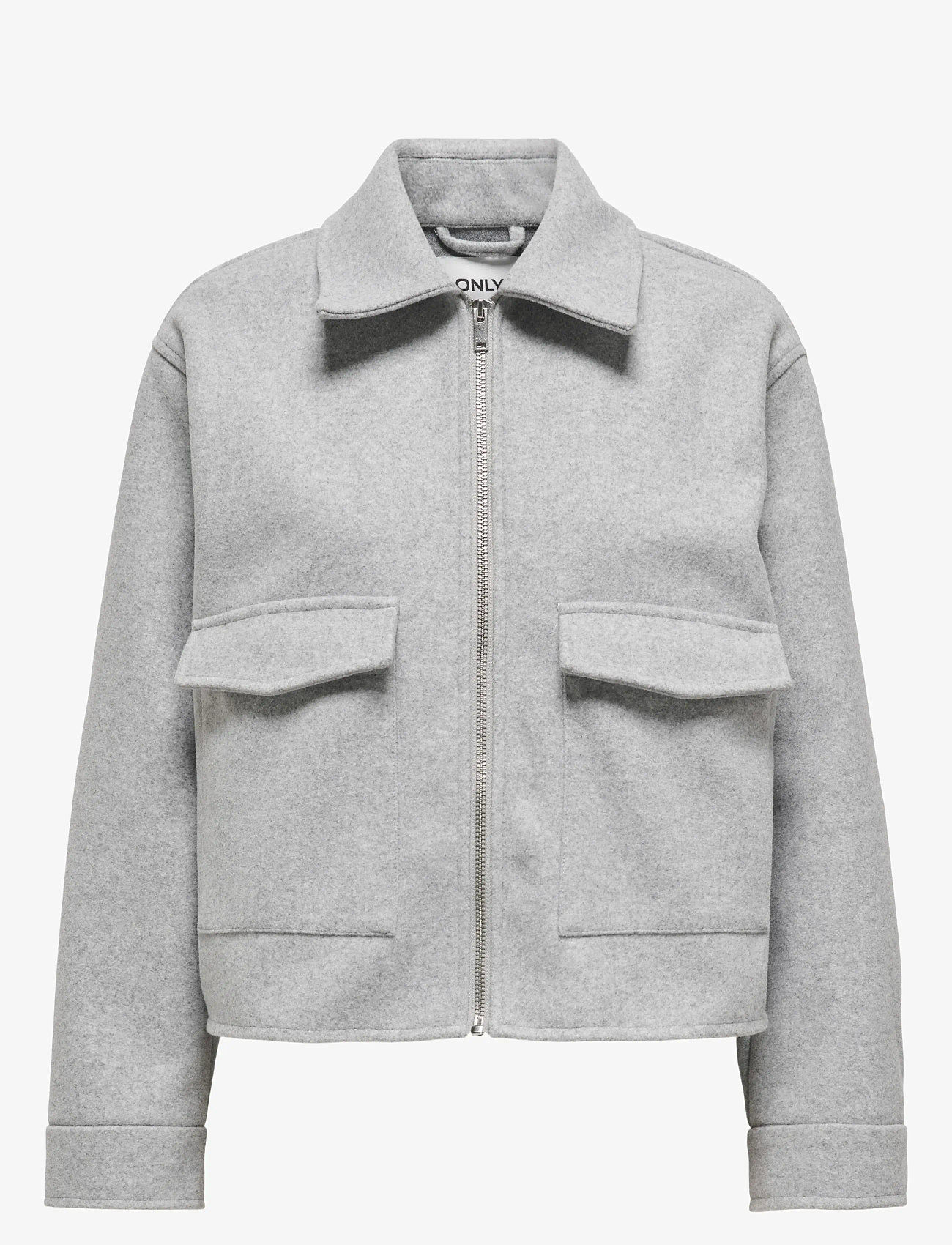 ONLY - ONLNANCY LIFE CARGO JACKET CS OTW - herbstjacken - light grey melange - 0