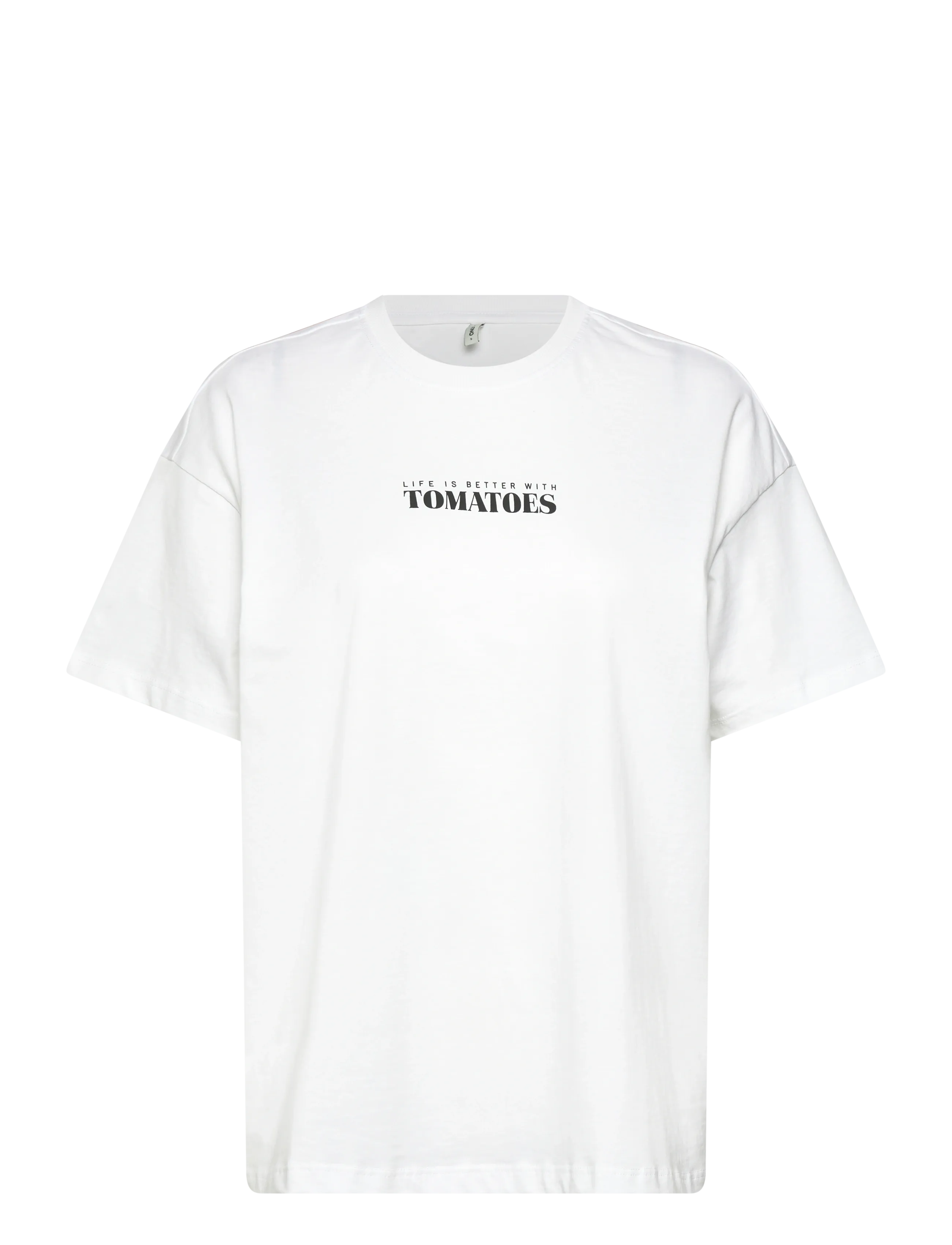 ONLY ONLVIVVI S/S LOVELY TOP JRS - T-Shirts & Tops - BRIGHT WHITE / white