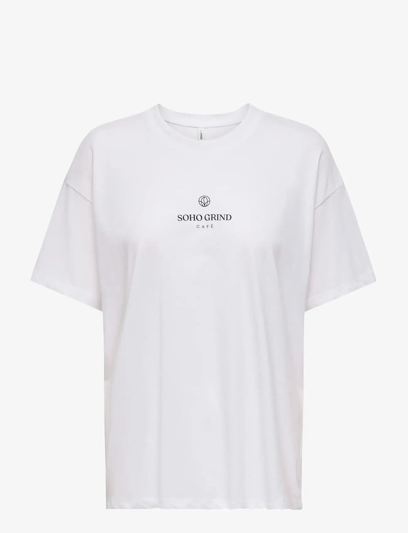 ONLY - ONLVIVVI S/S LOVELY TOP JRS - t-shirts - bright white - 0