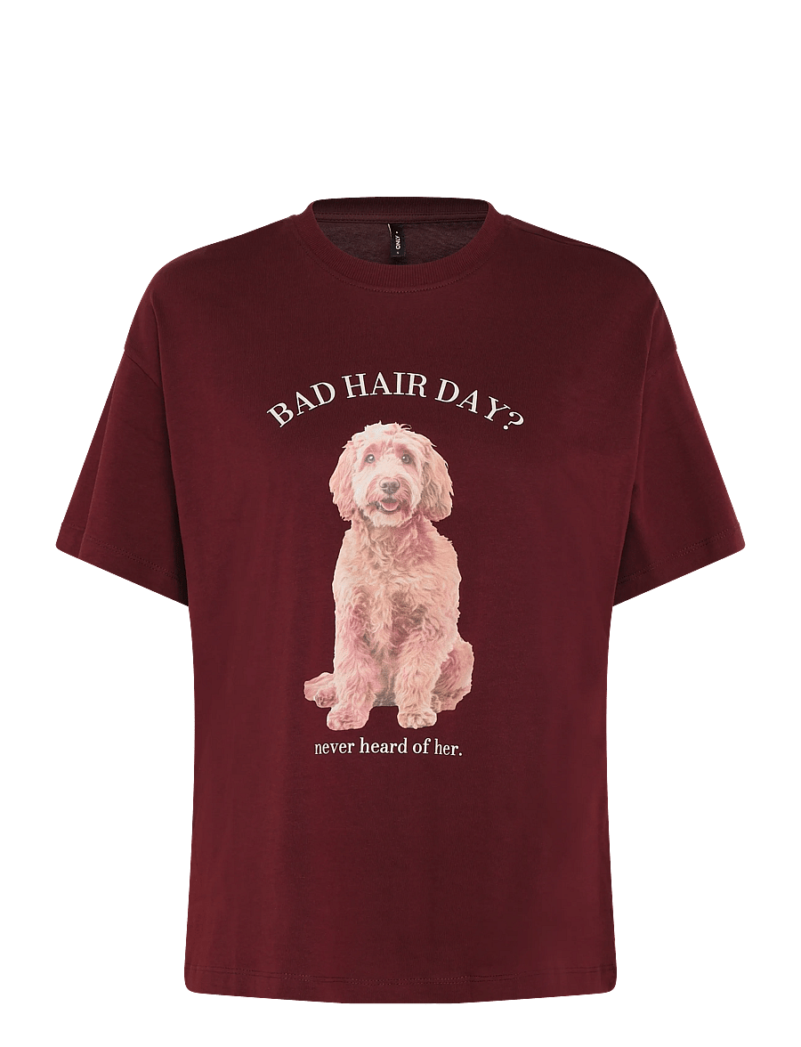 ONLY - ONLVIVVI S/S LOVELY TOP JRS - t-shirts - decadent chocolate - 1