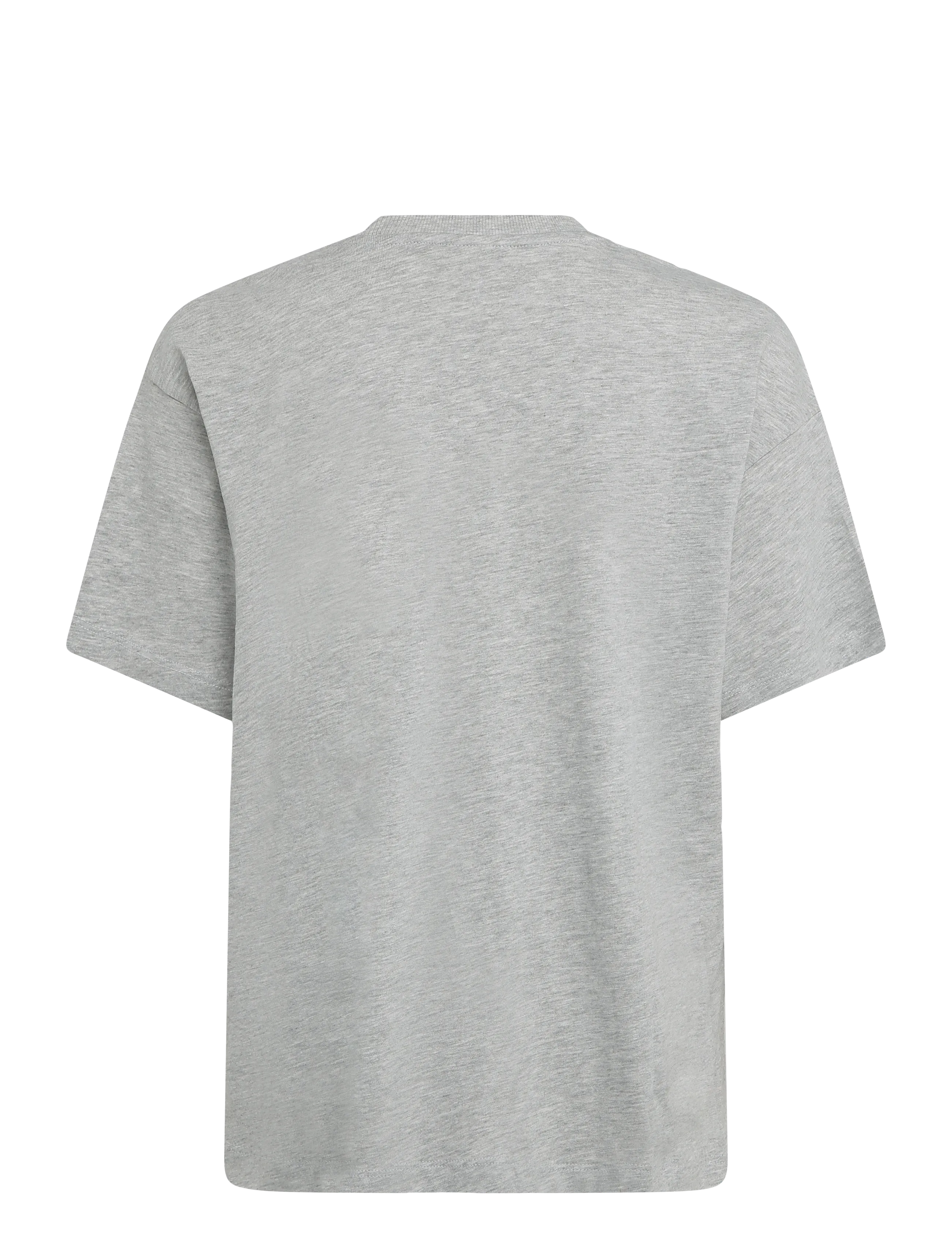 ONLY - ONLVIVVI S/S LOVELY TOP JRS - t-shirts - light grey melange - 1