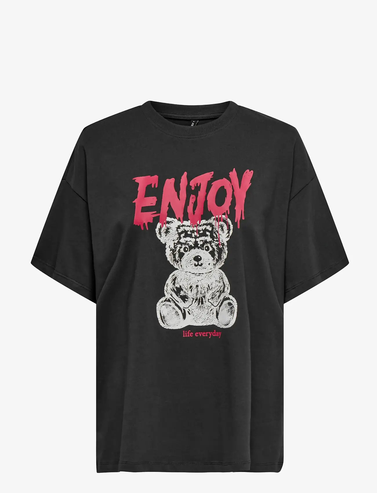 ONLY - ONLVIVVI S/S LOVELY TOP JRS - t-shirts - phantom - 0