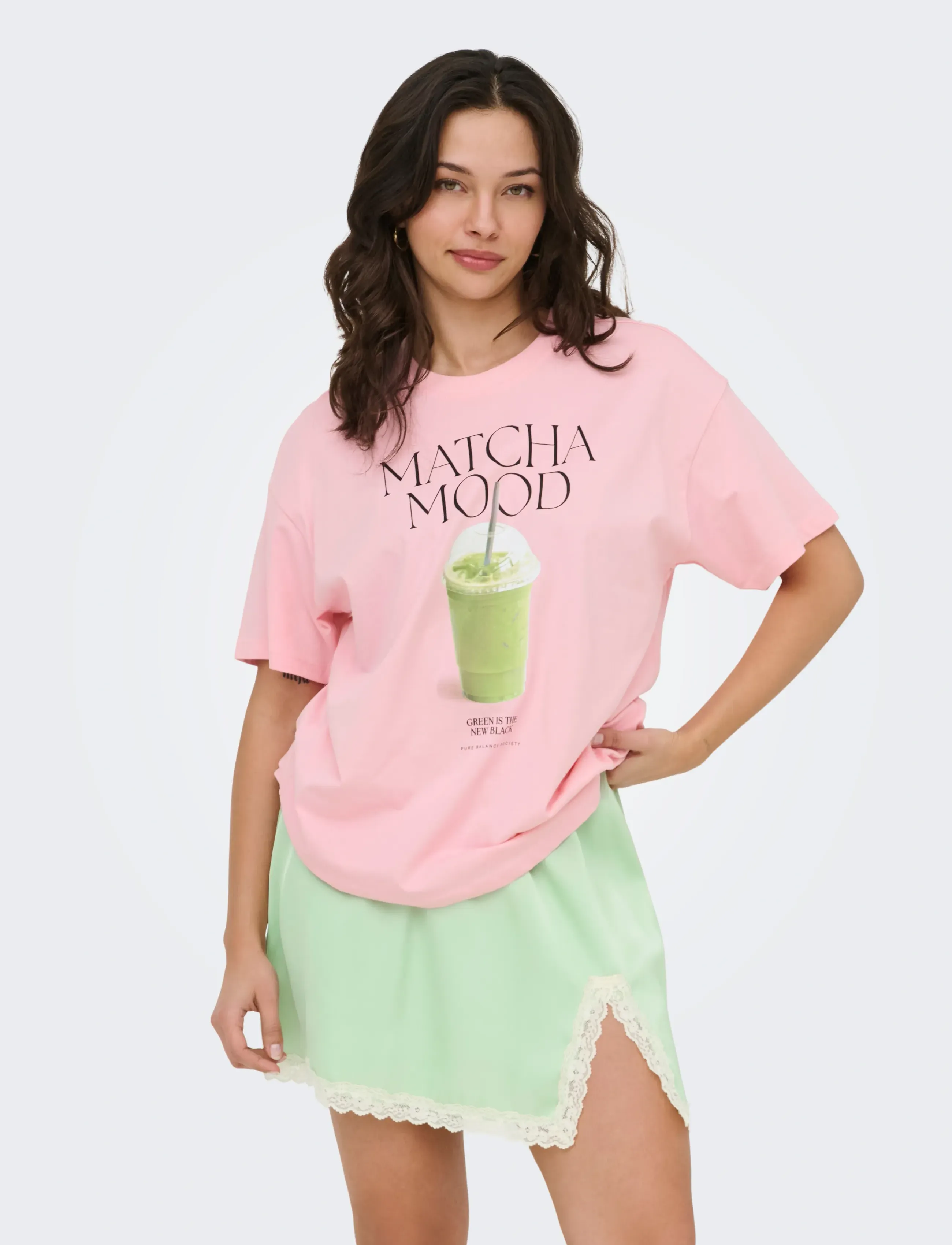 ONLY Onlvivvi S/S Lovely Top Jrs, XS, Black, T-Shirts & Toppe > Kortærmede, Dame