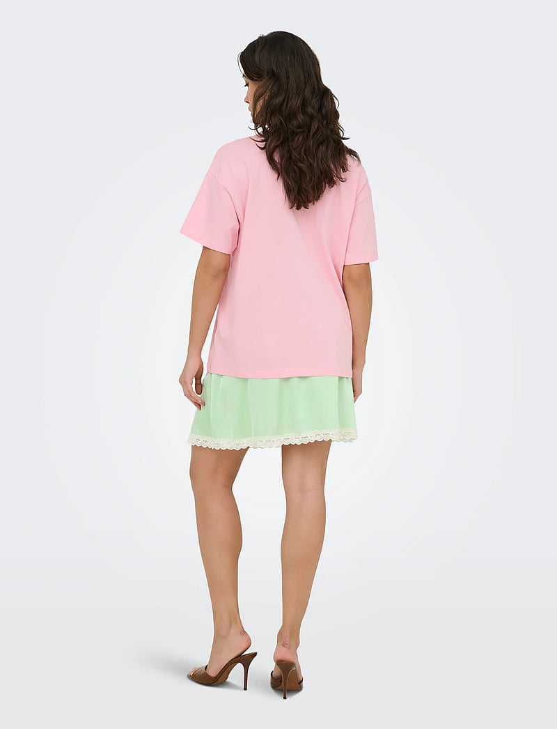 ONLY - ONLVIVVI S/S LOVELY TOP JRS - t-shirts - romance rose - 3