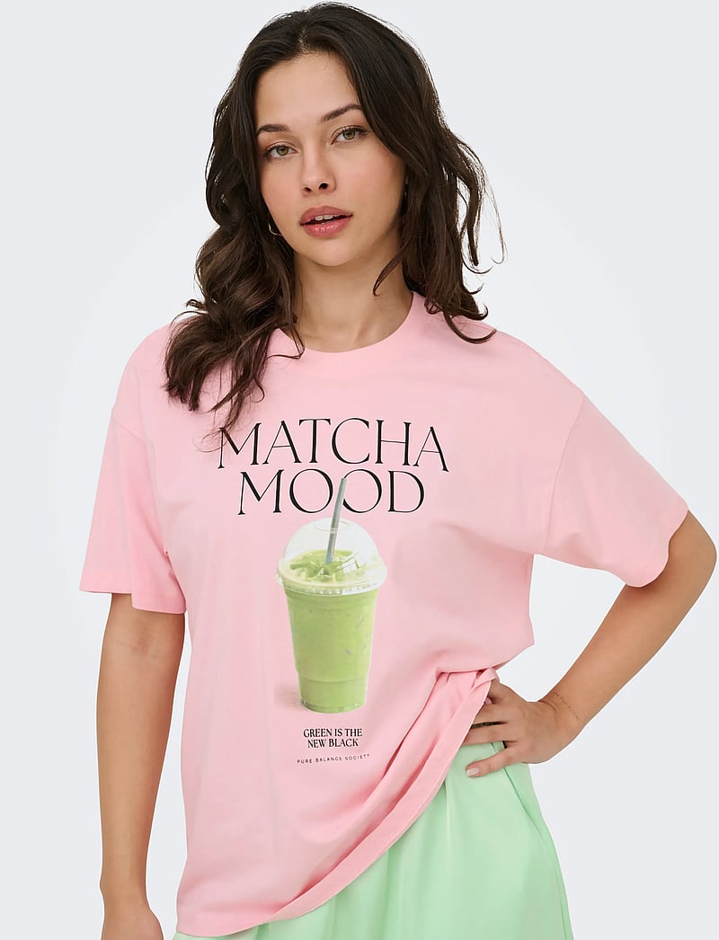 ONLY - ONLVIVVI S/S LOVELY TOP JRS - t-shirts - romance rose - 5