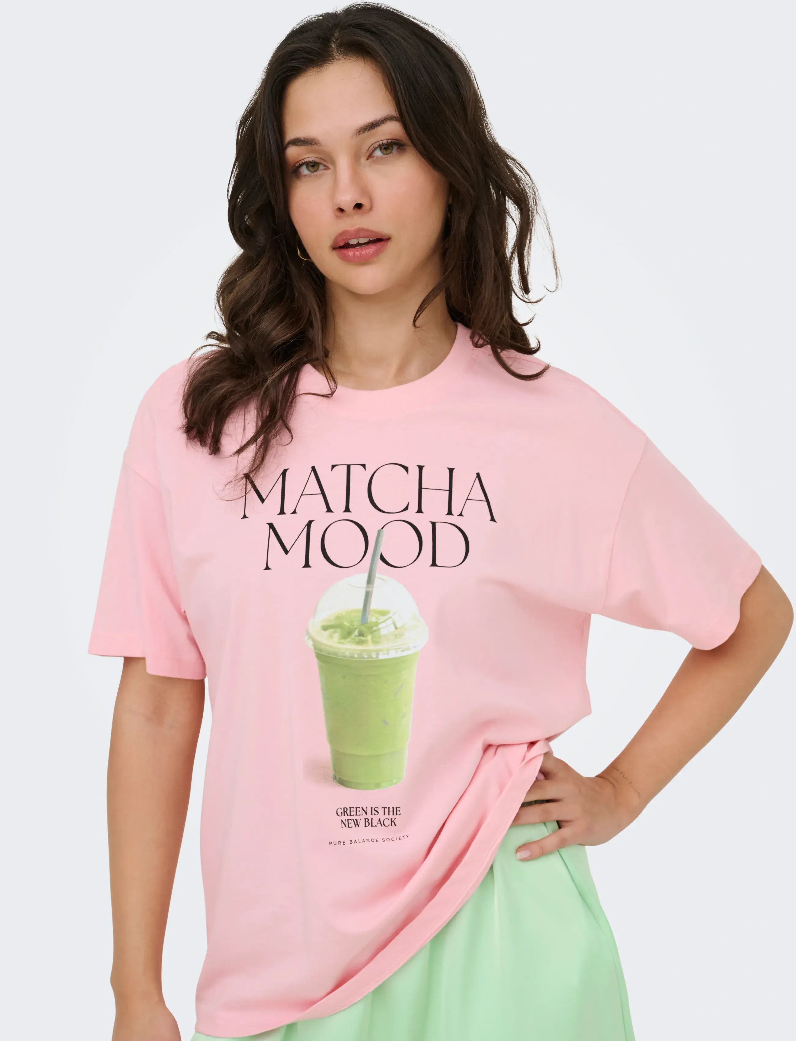 ONLY - ONLVIVVI S/S LOVELY TOP JRS - t-shirts - romance rose - 5