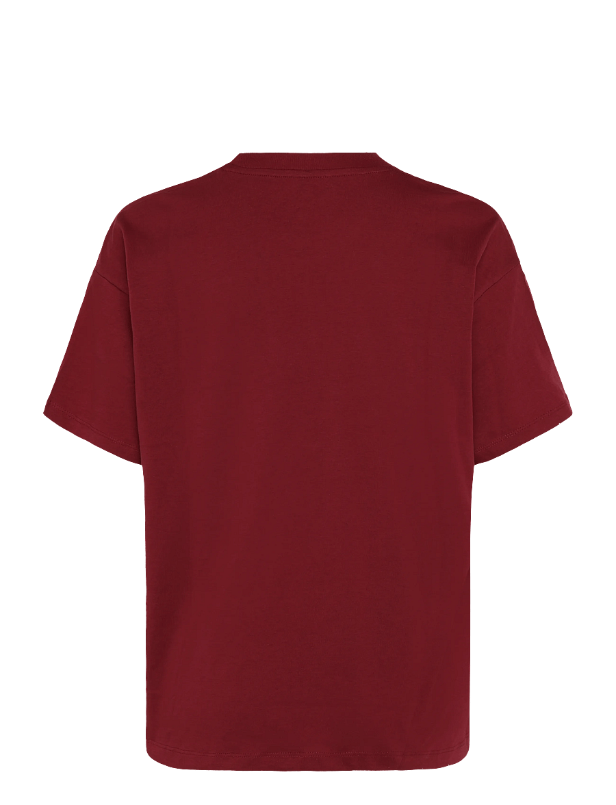 ONLY - ONLVIVVI S/S LOVELY TOP JRS - t-shirts - rumba red - 1