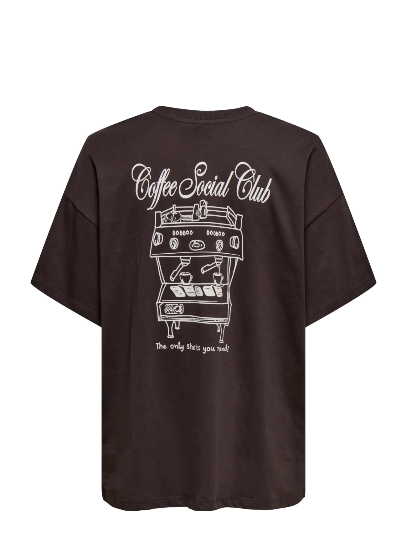 ONLY - ONLVIVVI S/S LOVELY TOP JRS - t-shirts - seal brown - 1