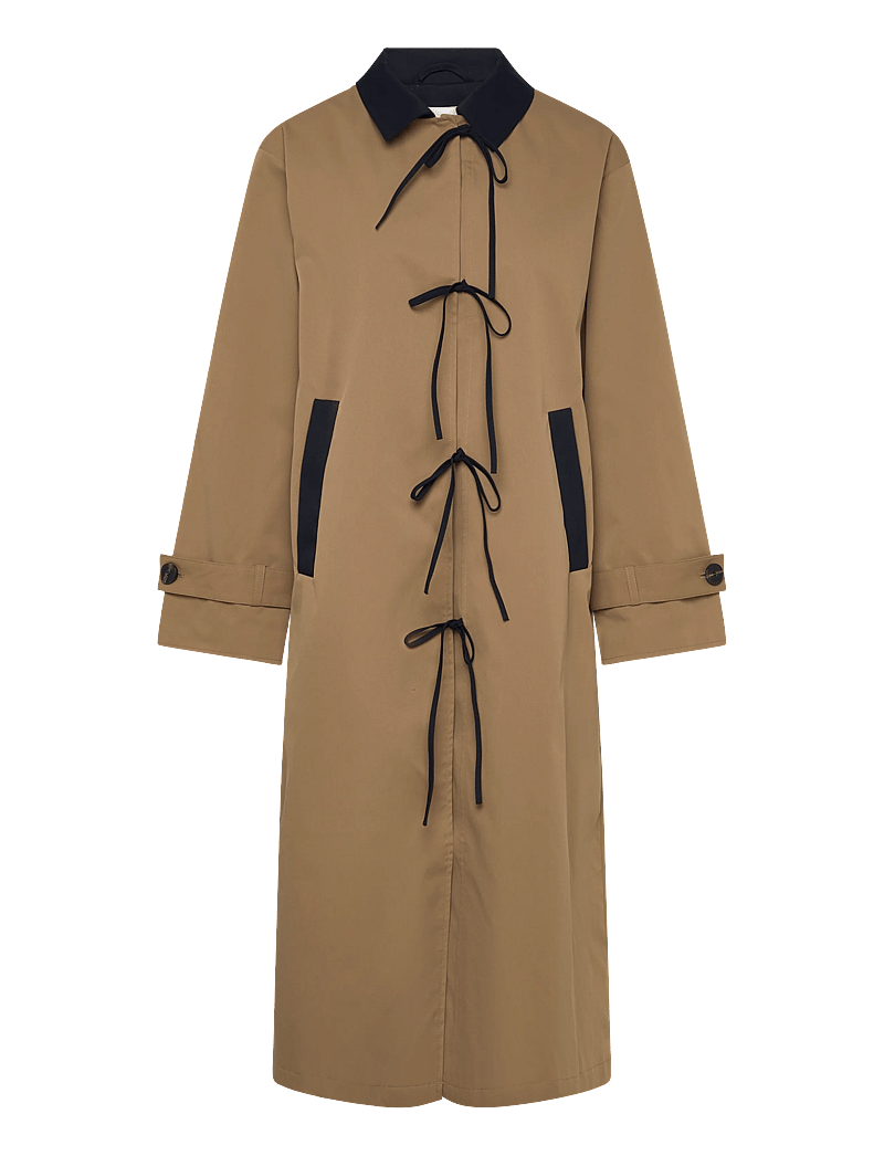ONLY - ONLORCHID LONG BOW COAT CS OTW - trenchcoats - ermine - 0