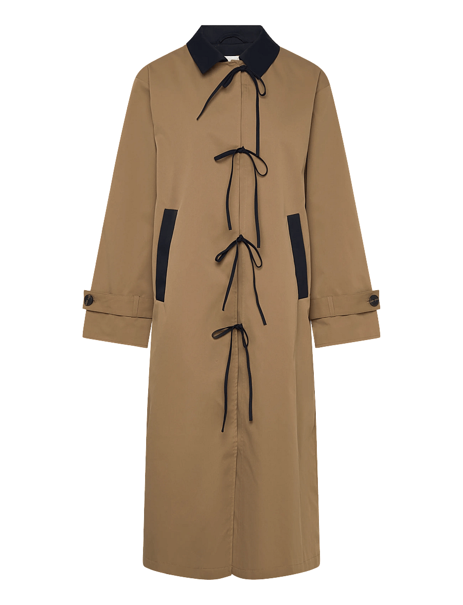 ONLY - ONLORCHID LONG BOW COAT CS OTW - lietpalčiai - ermine - 0