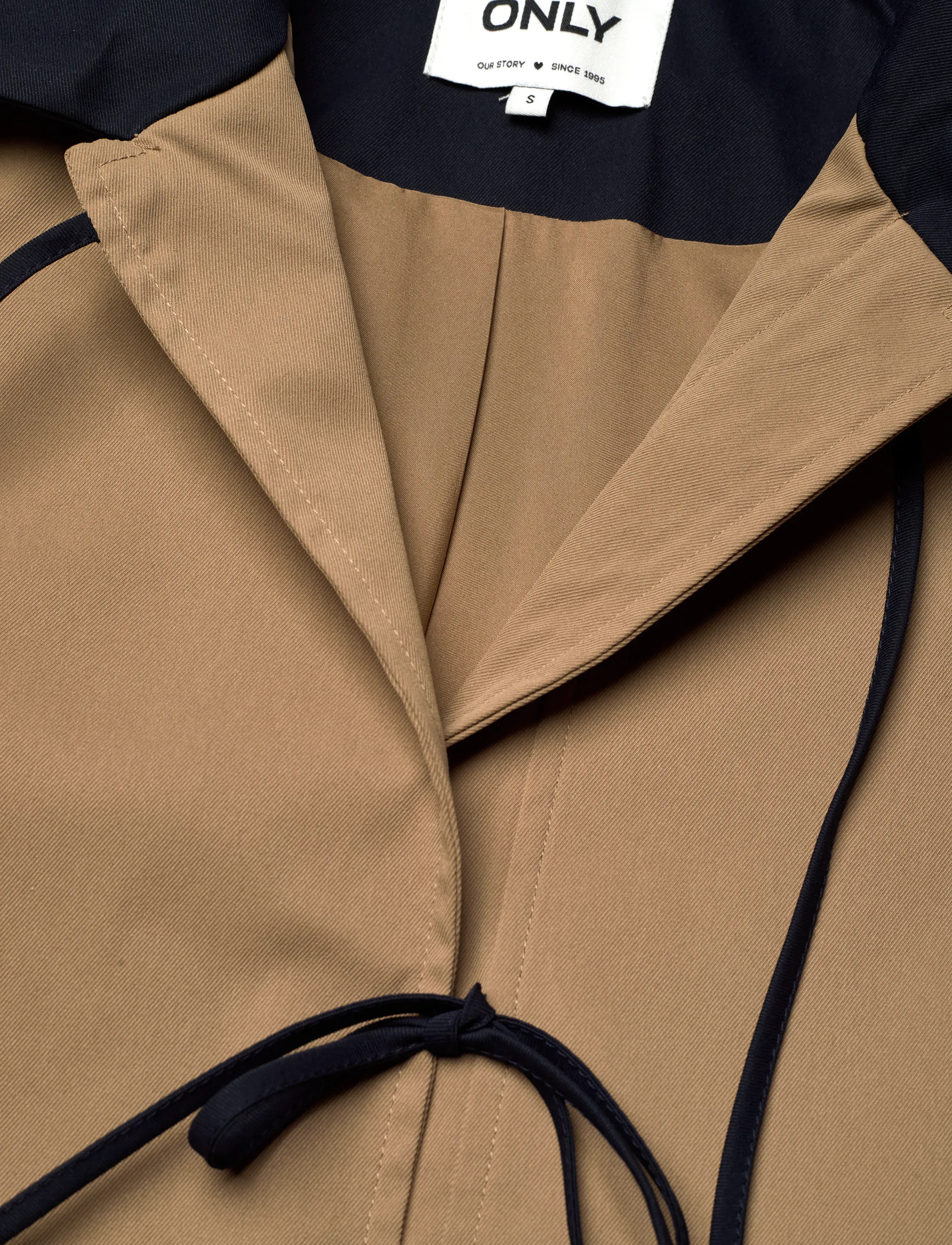 ONLY - ONLORCHID LONG BOW COAT CS OTW - viršutiniai drabužiai - ermine - 2