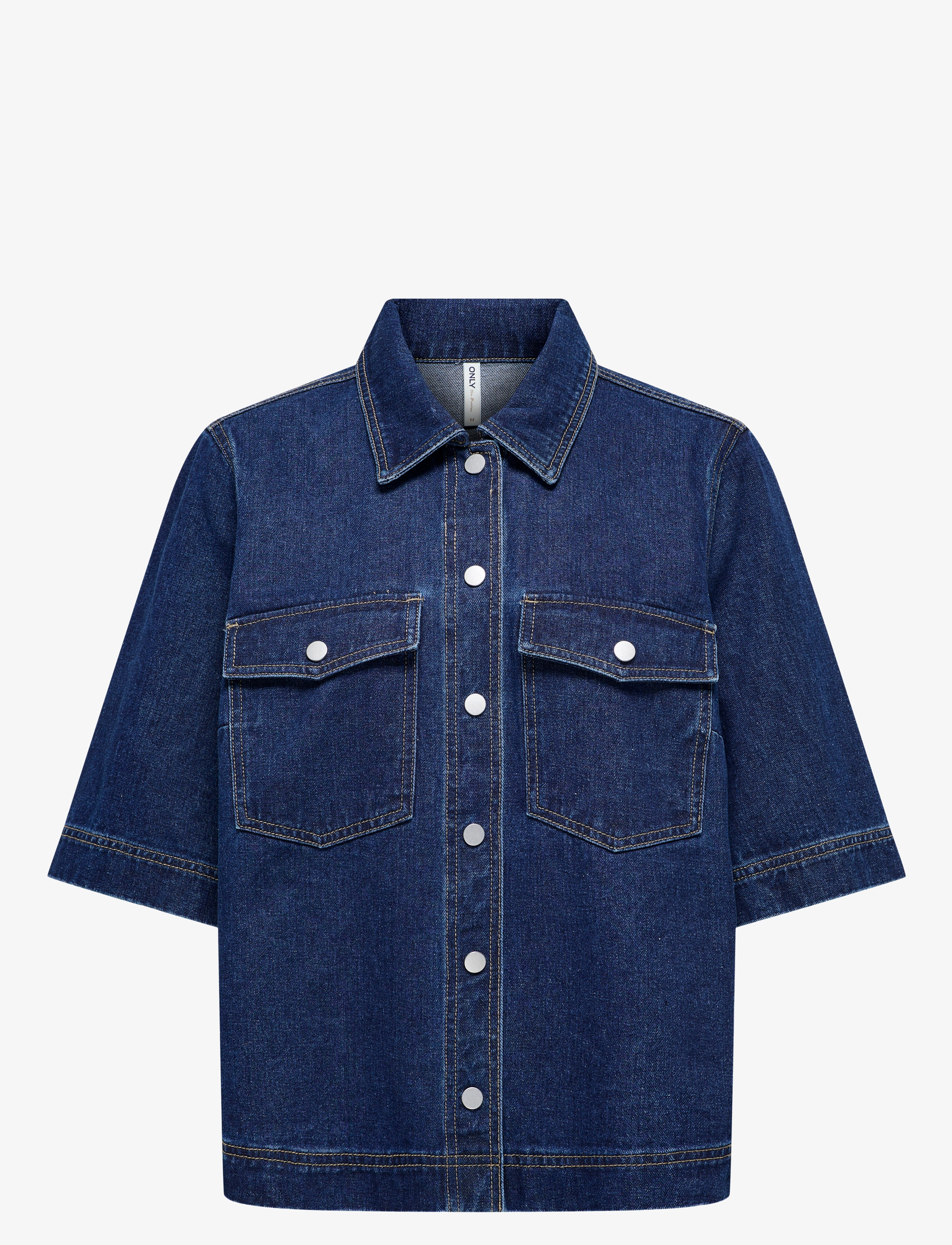 ONLY ONLBELLE S/S SHIRT DNM GUA NOOS - Nyheter - DARK BLUE DENIM / navy