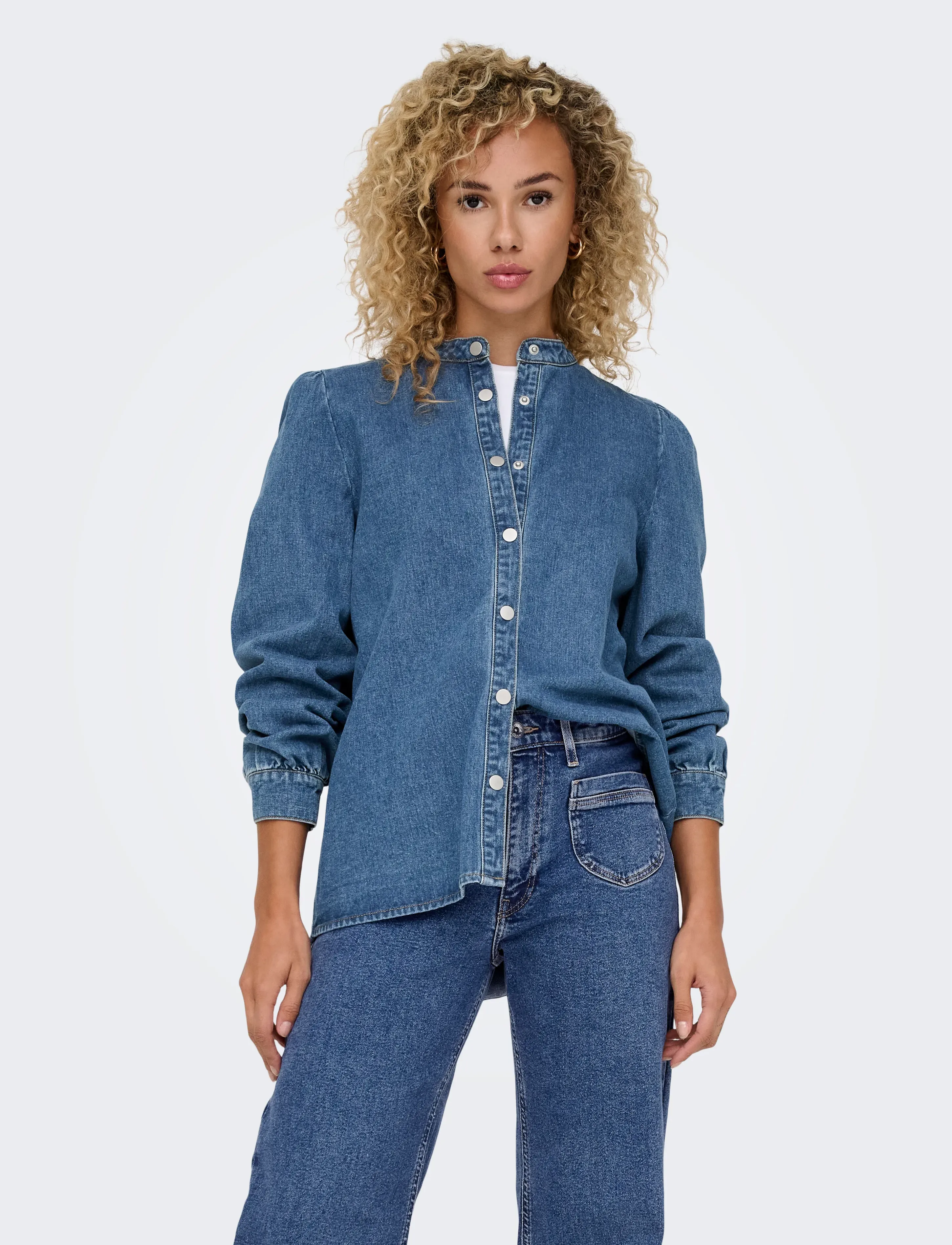 ONLY ONLBELLE L/S SHIRT DNM GUA - Hemden - MEDIUM BLUE DENIM / blue
