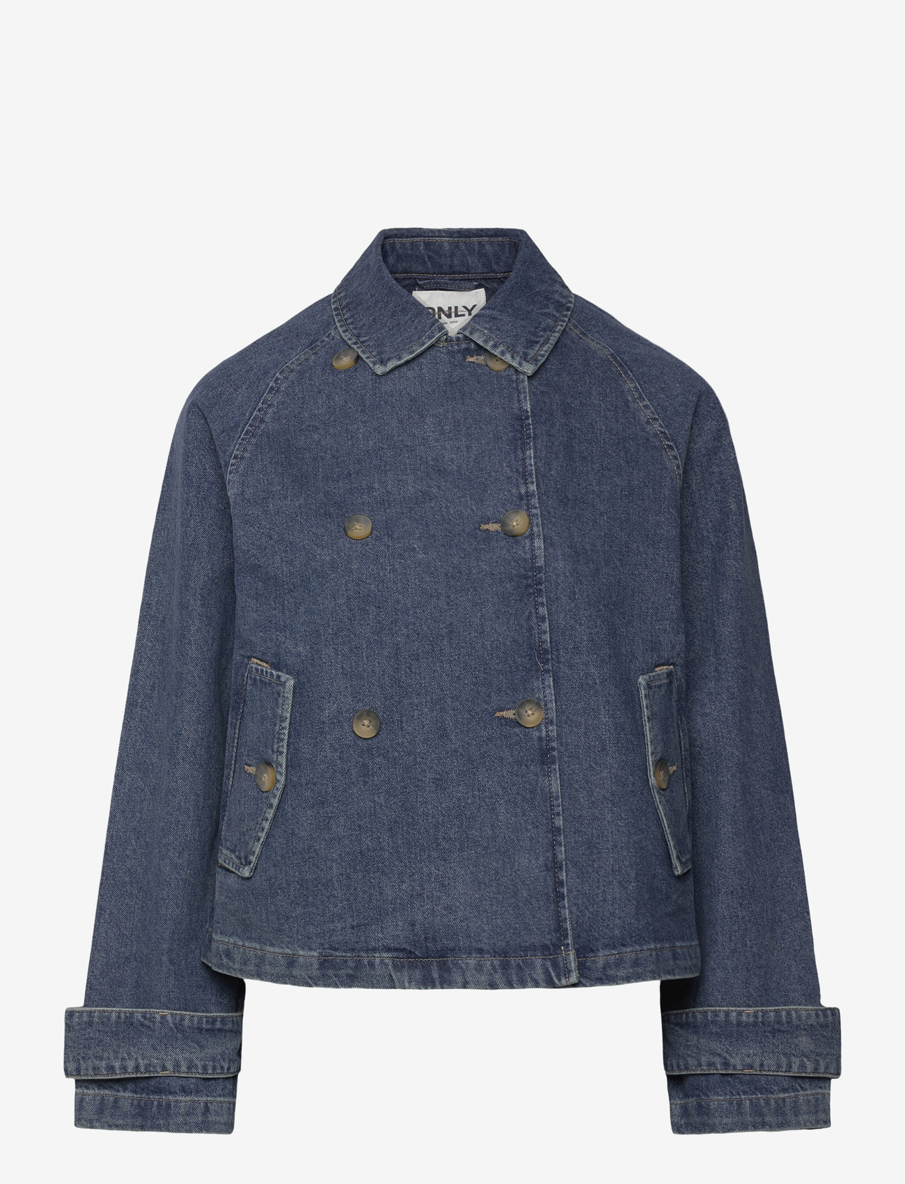 ONLY - ONLAPRIL SHORT DNM TRENCH AKM - forårsjakker - light blue denim - 0