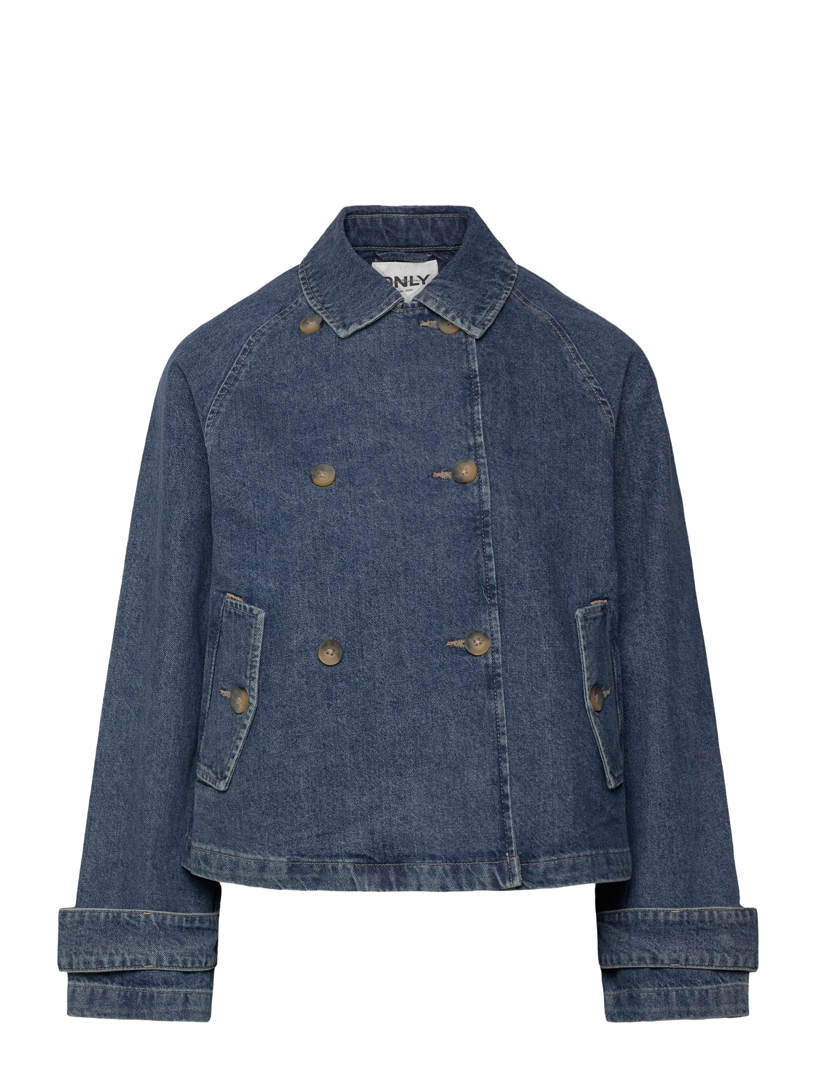 ONLY ONLAPRIL SHORT DNM TRENCH AKM - Denim jackets - LIGHT BLUE DENIM / blue