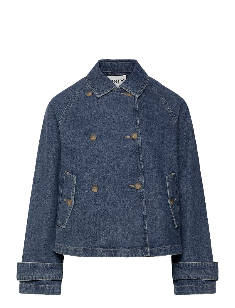 ONLY - ONLAPRIL SHORT DNM TRENCH AKM - frühlingsjacken - light blue denim - 0