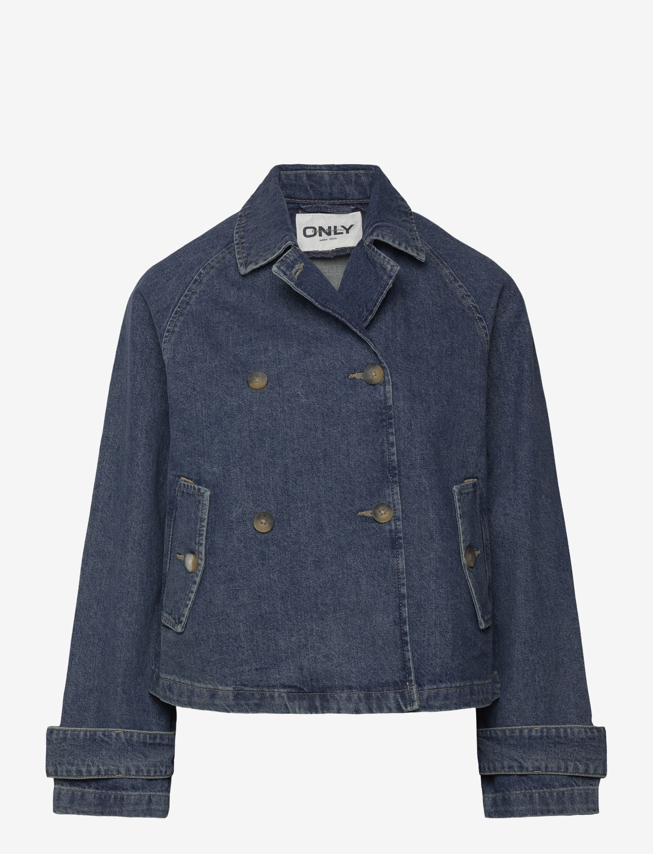 ONLY - ONLAPRIL SHORT DNM TRENCH AKM - forårsjakker - light blue denim - 1