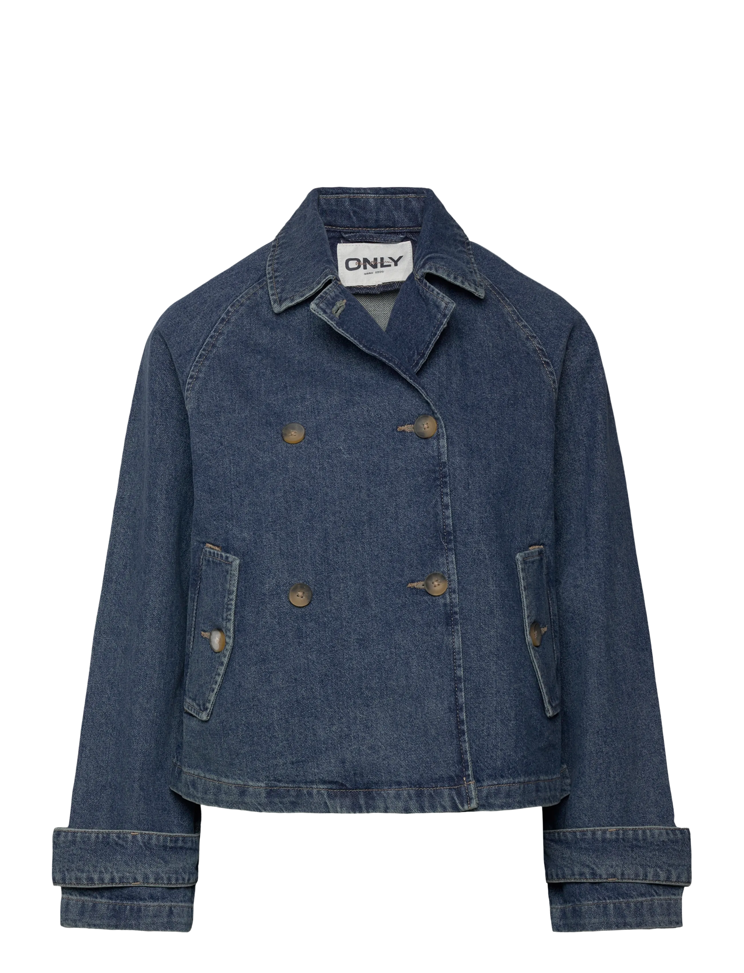 ONLY - ONLAPRIL SHORT DNM TRENCH AKM - frühlingsjacken - light blue denim - 1