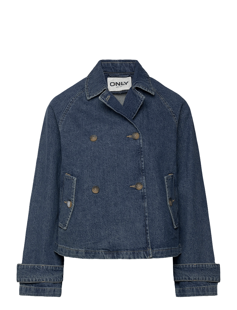 ONLY - ONLAPRIL SHORT DNM TRENCH AKM - frühlingsjacken - light blue denim - 1