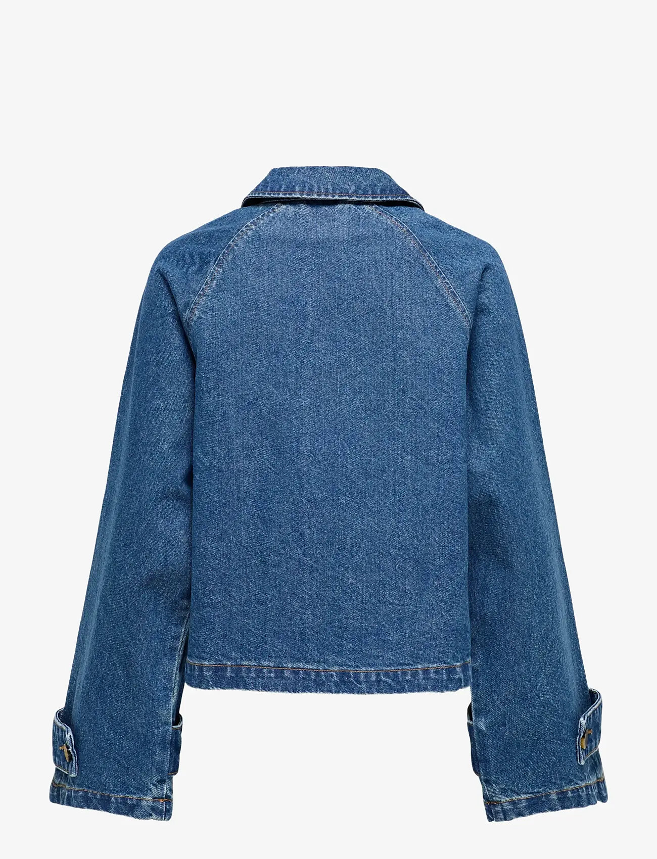 ONLY - ONLAPRIL SHORT DNM TRENCH AKM - forårsjakker - medium blue denim - 2