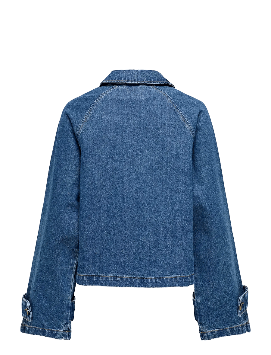 ONLY - ONLAPRIL SHORT DNM TRENCH AKM - frühlingsjacken - medium blue denim - 2