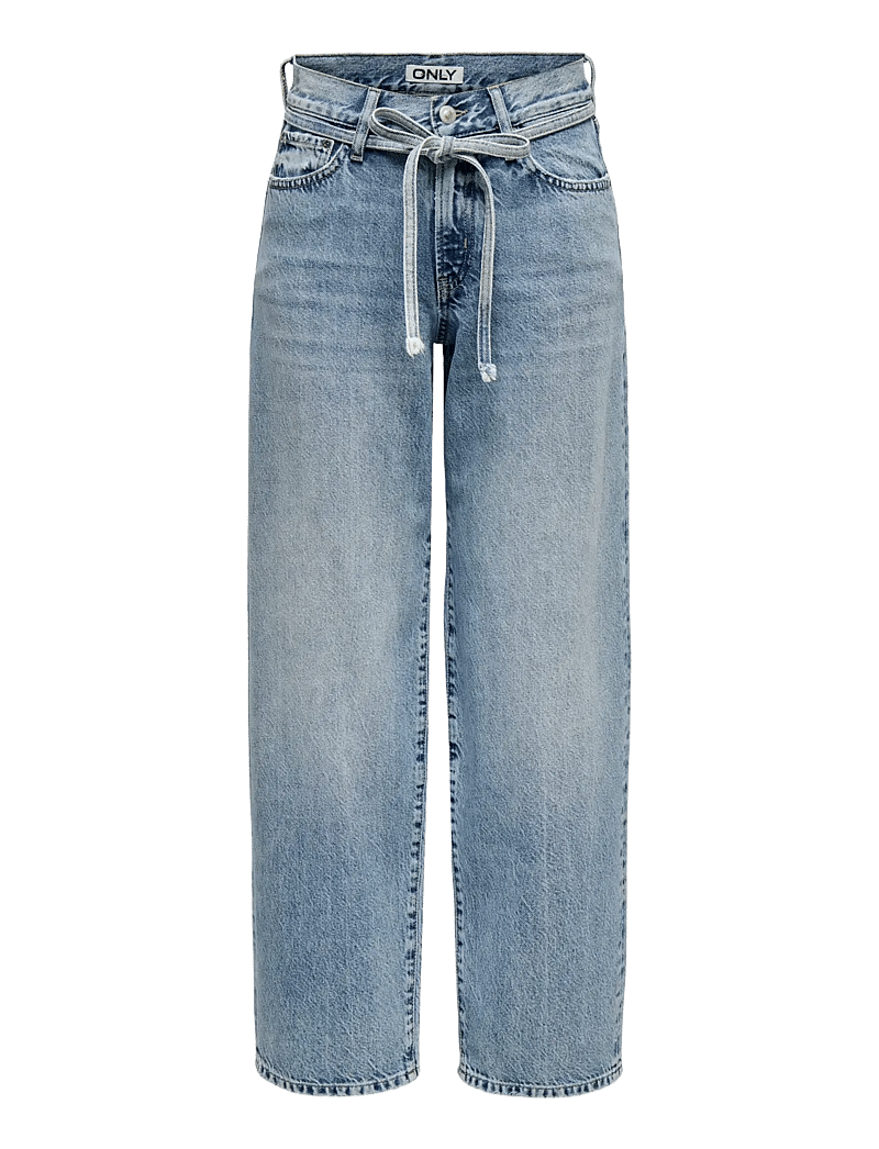 ONLY - ONLGIANNA MW STRAIGHT DOT450 DNM NOOS - raka jeans - light blue denim - 1