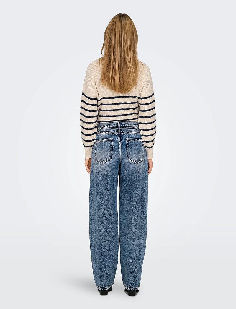 ONLY - ONLGIANNA MW STRAIGHT DOT450 DNM NOOS - raka jeans - light blue denim - 3