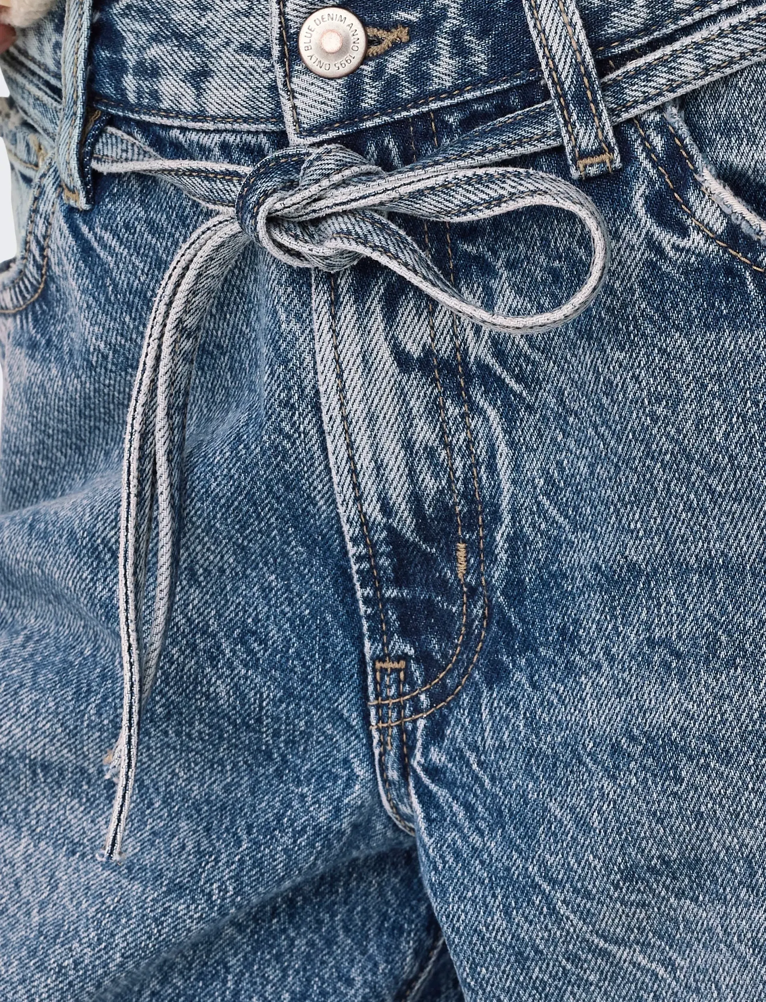 ONLY - ONLGIANNA MW STRAIGHT DOT450 DNM NOOS - light blue denim - 5