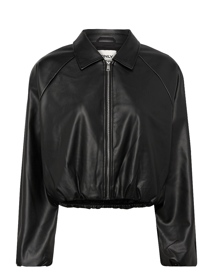 ONLY - ONLSARAMY FAUX LEATHER BOMBER CC OTW - kevadjoped - black - 1
