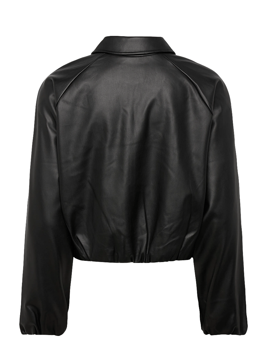 ONLY - ONLSARAMY FAUX LEATHER BOMBER CC OTW - kevadjoped - black - 2