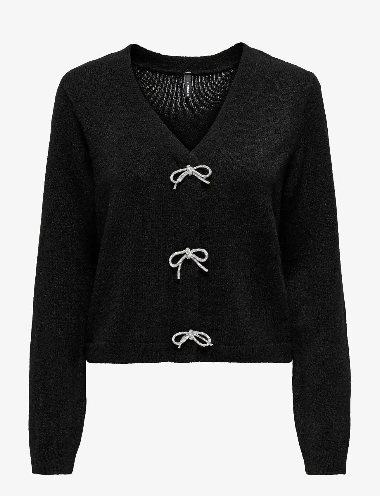 ONLY - ONLDONNA LS V-NECK PULLOVER KNT - madalaimad hinnad - black - 0