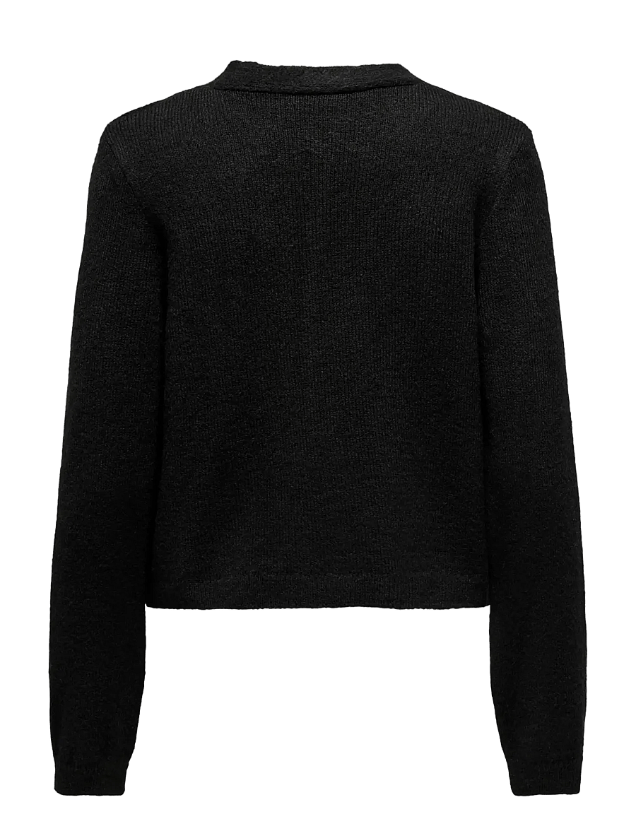 ONLY - ONLDONNA LS V-NECK PULLOVER KNT - pullover - black - 1