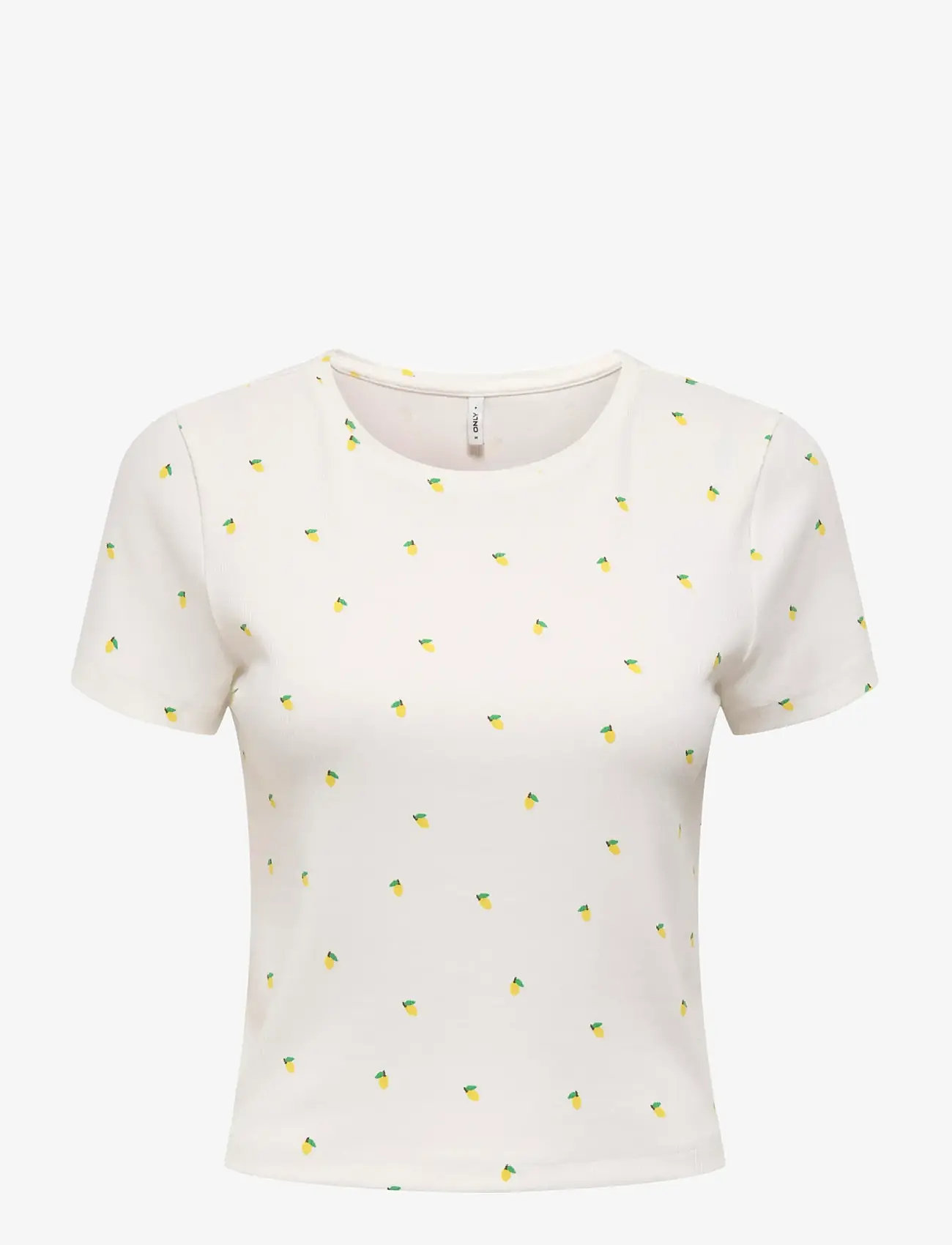 ONLY - ONLFENJA S/S AOP TOP JRS NOOS - t-shirts - cloud dancer - 1