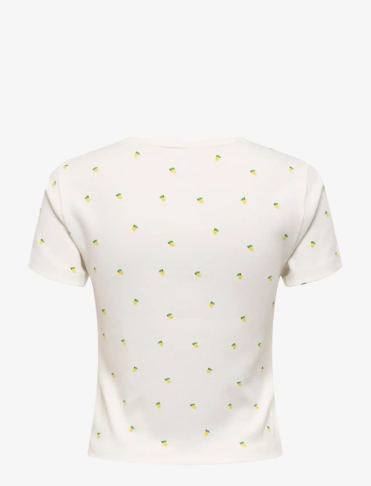ONLY - ONLFENJA S/S AOP TOP JRS NOOS - t-shirts - cloud dancer - 2