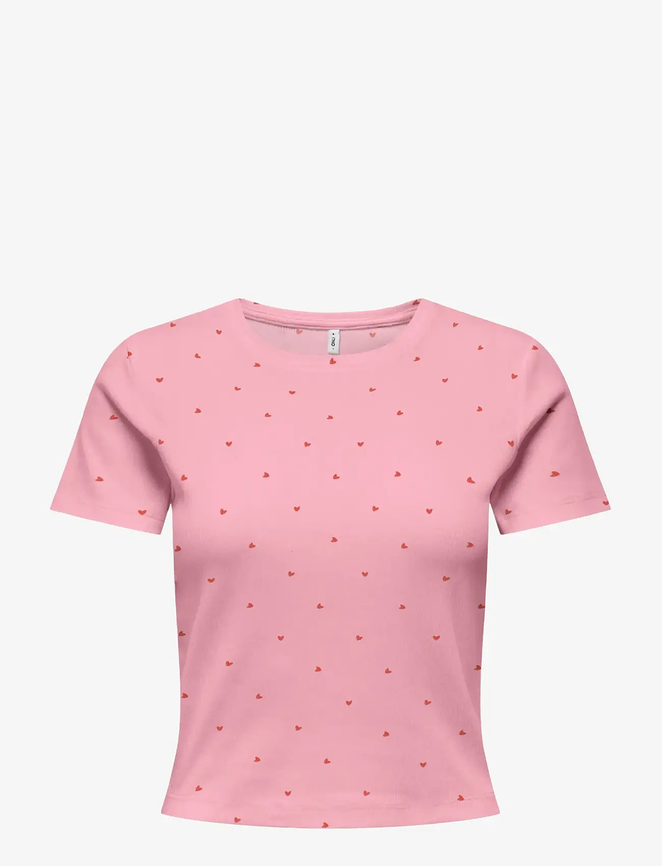 ONLY - ONLFENJA S/S AOP TOP JRS NOOS - t-shirts - romance rose - 1