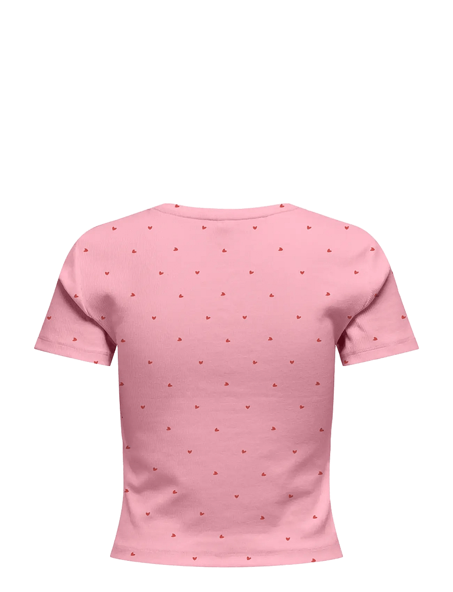 ONLY - ONLFENJA S/S AOP TOP JRS NOOS - t-shirts - romance rose - 2