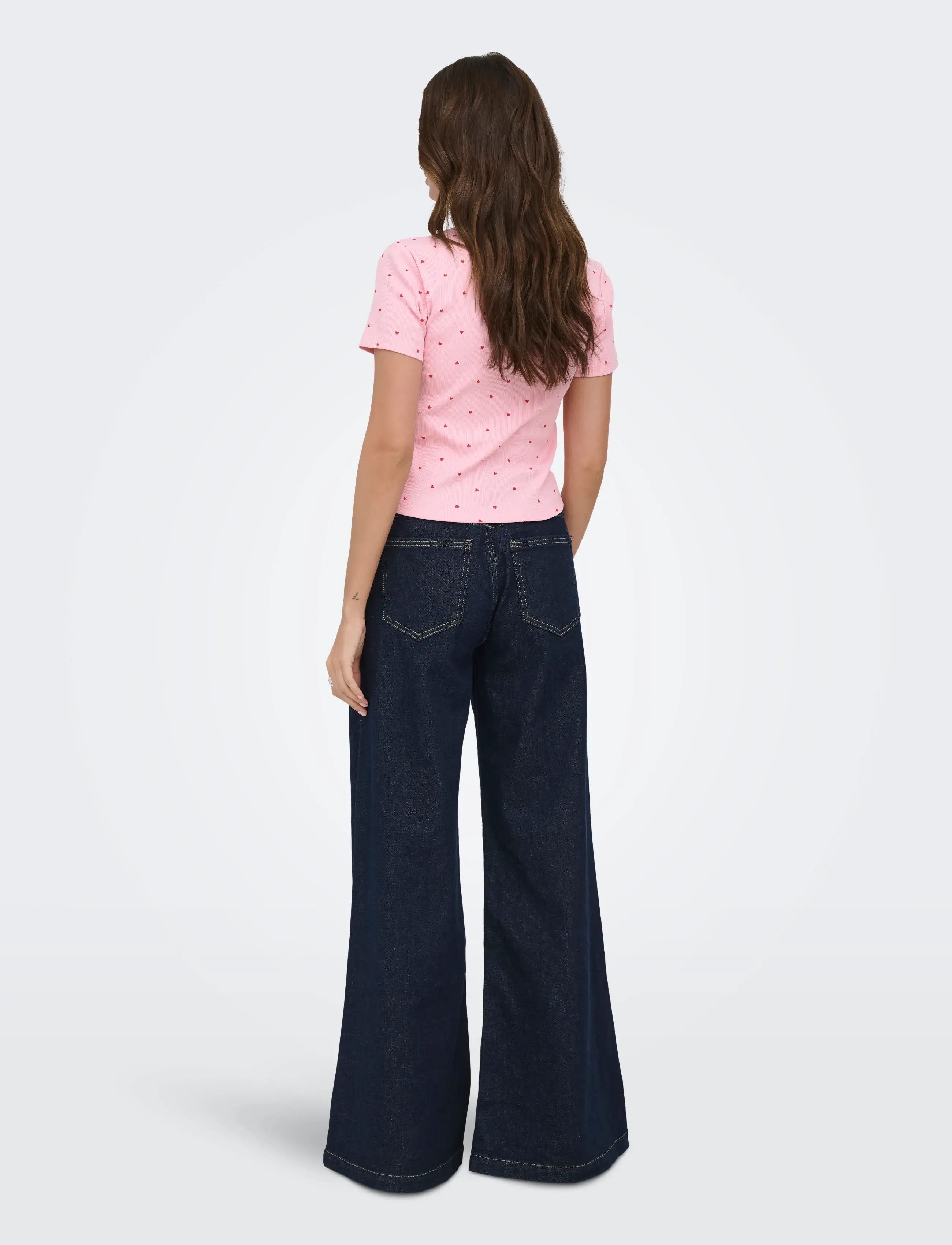 ONLY - ONLFENJA S/S AOP TOP JRS NOOS - t-shirts - romance rose - 3