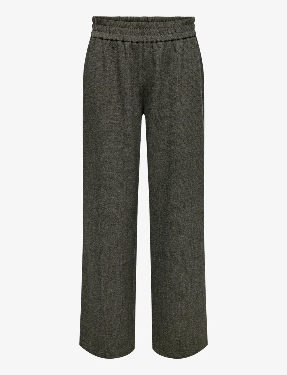 ONLY - ONLDELL MW WIDE PULL-UP PANT TLR NOOS - raka byxor - black - 1