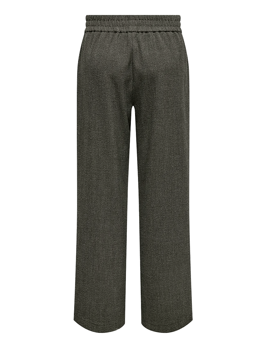 ONLY - ONLDELL MW WIDE PULL-UP PANT TLR NOOS - straight leg hosen - black - 2