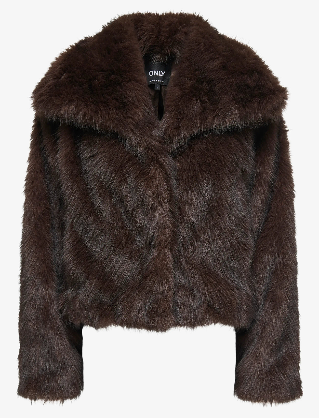 ONLY - ONLDAWN LIFE FAUX FUR JACKET CC OTW - chocolate torte - 0